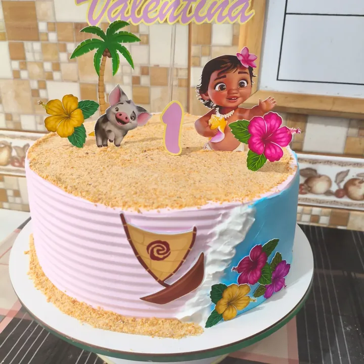 Bolo infantil tema Moana