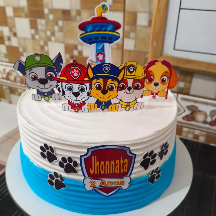 Bolo infantil Patrulha Canina